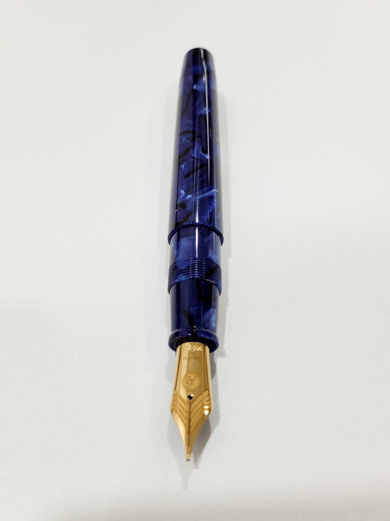 ASC Bologna Extra Minimalist Blue La Royale Celluloid Limited Edition 50 Pens